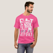 Eet Slaap Muay Thai Herhaal Muay Thai T-shirt (Voorkant volledig)