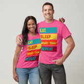 Eet Slaap Muay Thai Repeat Edition T-shirt (Unisex)