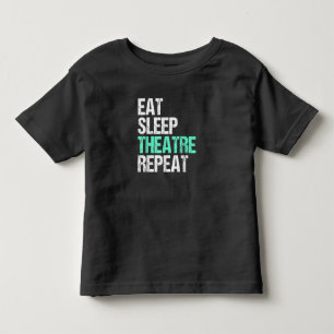 Eet slaap na herhaal grappige actrice cadeau kinder shirts
