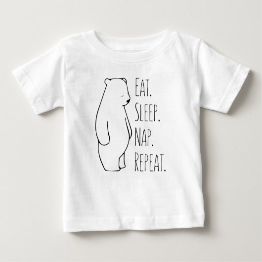 Eet Slaap Nap Polar Beer Baby & Kinder Kleding (Voorkant)