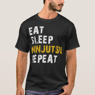 eet slaap ninjutsu t-shirt