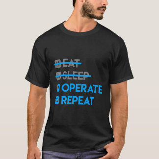 Eet Slaap Opereren Herhaal Grappig Dokter Su T-shirt