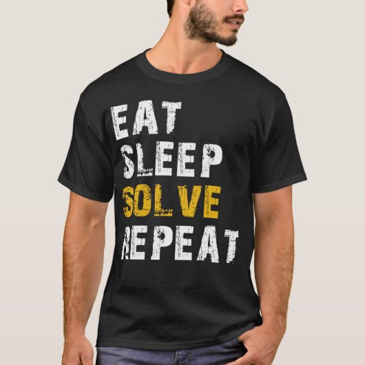 eet slaap oplossen t-shirt (Voorkant)