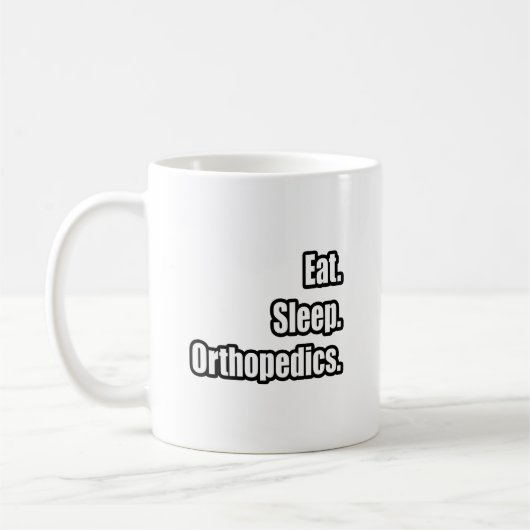 Eet. Slaap. Orthopedie. Koffiemok (Links)