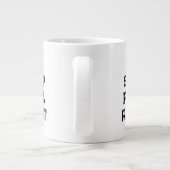 Eet slaap padel Herhaal padel speler eenvoudig Grote Koffiekop (Achterkant)