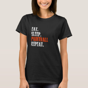 Eet Slaap Paintball Herhaal Paintball T-shirt