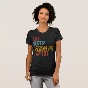 EET SLAAP PECANTAART HERHAAL T-SHIRT