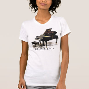 eet. slaap. piano . T-shirt