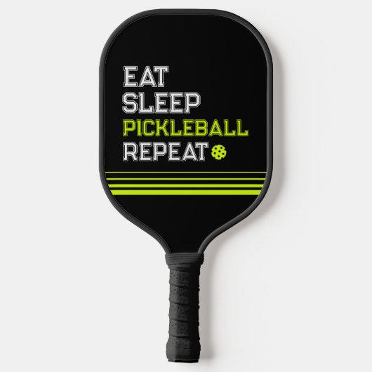 Eet Slaap Pickleball Herhaal Grappig  Paddle (Achterkant)