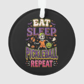 Eet Slaap Pickleball Herhaal Pickleball Ornament (achterkant)