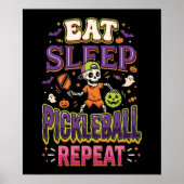 Eet Slaap Pickleball Herhaal Pickleball Poster (Voorkant)