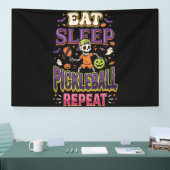 Eet Slaap Pickleball Herhaal Pickleball Spandoek (Beurs)