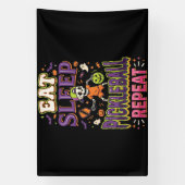 Eet Slaap Pickleball Herhaal Pickleball Spandoek (Verticaal)