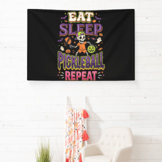 Eet Slaap Pickleball Herhaal Pickleball Spandoek