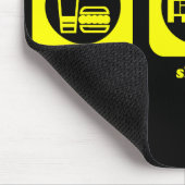 Eet. Slaap. Ping Pong. Mousepad Muismat (Hoek)