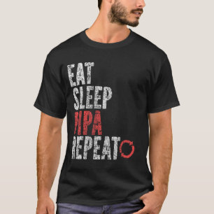 Eet slaap Pipa Herhalen T-shirt