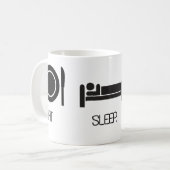 eet.slaap.plan bruiloft koffiemok (Voorkant links)