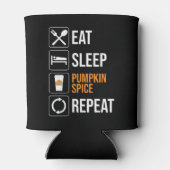 Eet. Slaap. Pompoen Spice. Herhaal Blikjeskoeler (Achterkant)