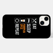 Eet. Slaap. Pompoen Spice. Herhaal Case-Mate iPhone Case (Achterkant (horizontaal))
