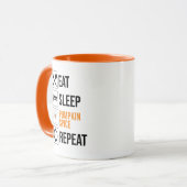 Eet. Slaap. Pompoen Spice. Herhaal Mok (Voorkant links)