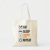Eet. Slaap. Pompoen Spice. Herhaal Tote Bag (Voorkant)