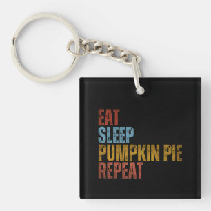 EET SLAAP POMPOENTAART HERHAAL SLEUTELHANGER