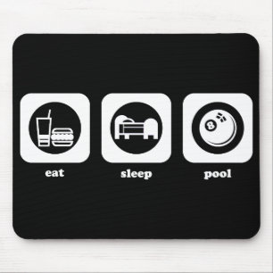 Eet. Slaap. Pool. Mousepad Muismat