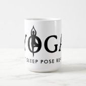 Eet slaap pose herhalingskoffie mok voor yogaliefh (Center)