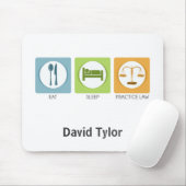 Eet slaap, praktijkrecht muismat (Met muis)