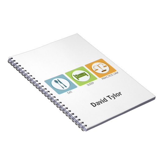 Eet slaap, praktijkrecht notitieboek (Rechterzijde)