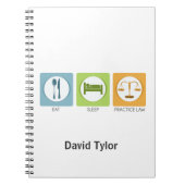 Eet slaap, praktijkrecht notitieboek (Voorkant)