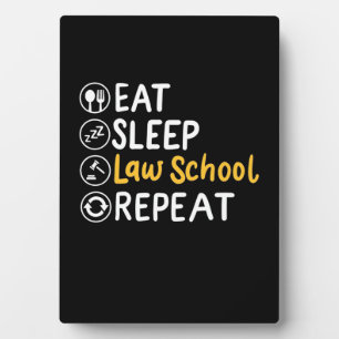 Eet Slaap Rechtenschool Herhaal Fotoplaat