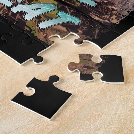 Eet slaap reizen herhalen - Machu Picchu, Peru Legpuzzel (Zijkant)