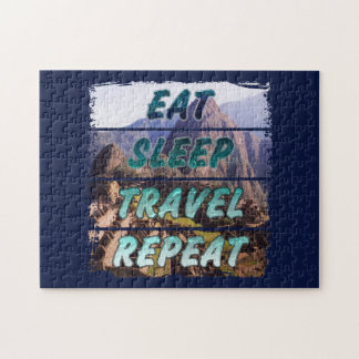 Eet slaap reizen herhalen - Machu Picchu, Peru Legpuzzel