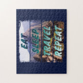 Eet slaap reizen herhalen - Machu Picchu, Peru Legpuzzel (Verticaal)