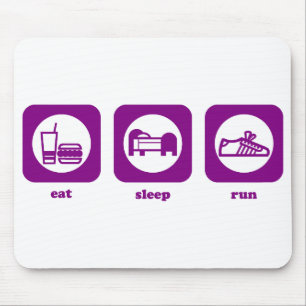 Eet. Slaap. Ren. Mousepad Muismat