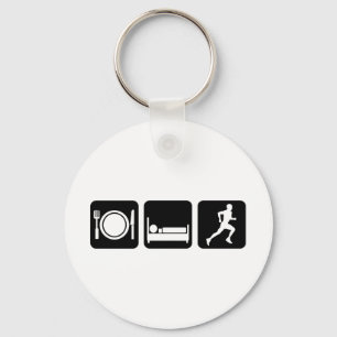 eet slaap ren sleutelhanger