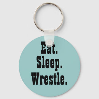 Eet. Slaap. Rest. Button Sleutelhanger