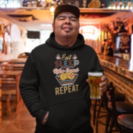 Eet Slaap Retro Spelletjes Herhaal -  Gamer Hoodi Hoodie