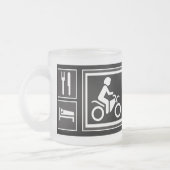 Eet. Slaap. RIDE! Matglas Koffiemok (Links)