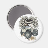 Eet, slaap, rijd 4x4 magneet (Voorkant / Achterkant)