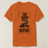 Eet Slaap Road Trip Herhalen T-shirt (Design voorkant)
