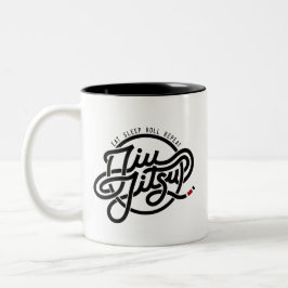 Eet, slaap, rol, herhaling | Mok met twee toonsoor