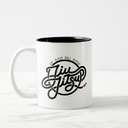 Eet, slaap, rol, herhaling | Mok met twee toonsoor (Links)