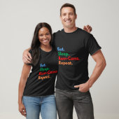 Eet Slaap Rom-Coms Herhaal voor Rotic Comedy T-shirt (Unisex)