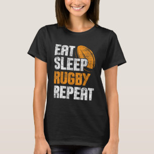 Eet Slaap Rugby Herhaal - Rugby Speler Coach Sport T-shirt