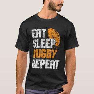 Eet Slaap Rugby Herhaal - Rugby Speler Coach Sport T-shirt