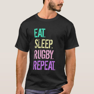 Eet Slaap Rugby Herhaal T-shirt