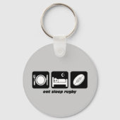 eet slaap rugby sleutelhanger (Voorkant)