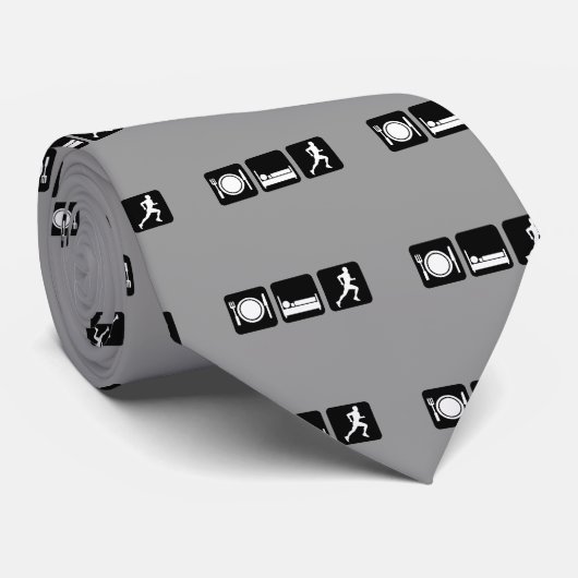 Eet slaap run stropdas (Opgerold)